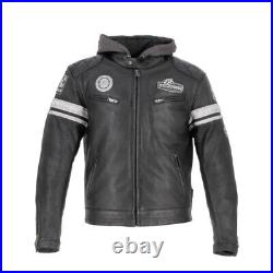 Veste Blouson L Cuir moto CE Helstons Riposte Doublure Harley Triumph indian