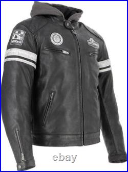 Veste Blouson L Cuir moto CE Helstons Riposte Doublure Harley Triumph indian