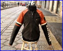 Veste Blouson de moto en cuir motard biker Harley Davidson made in Usa taille L