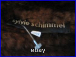 Veste/Blouson en vison et cuir marron Sylvie SCHIMMEL T 36/38 valeur3900