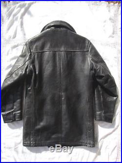 Veste Caban Blouson Cuir Schott U. S. 740n 32us Xs-s Lederjacke Leather Pea Jacket