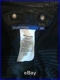 Veste Cuir Moto Bmw Blackleather Taille 56 XL
