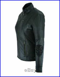 Veste Cuir Moto Femme, Blouson Cuir, Kustom, Leather Jacket, Lederjacke Catarina