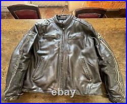 Veste Cuir Moto Helstons Classic