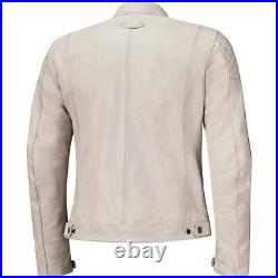 Veste En Cuir Pour Homme 50 HELD Brixham Gris-Rouge