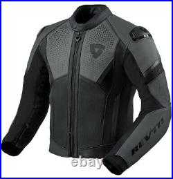 Veste Jacket Moto Rev' It Revit Matador Cuir Noir Anthracite TG 56