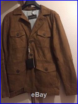 Veste MC Douglas Homme Taille 56 XL Marron Leather Cuir Jacket Blouson Daim