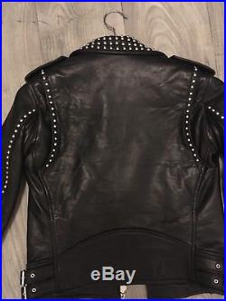 Veste Manteau Blouson Perfecto Cuir Iro/ Leather jacket Iro 36