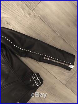 Veste Manteau Blouson Perfecto Cuir Iro/ Leather jacket Iro 36