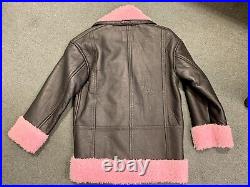 Veste Manteau KENZO X H&M Jacket Coat taille XS Leather Cuir Blouson