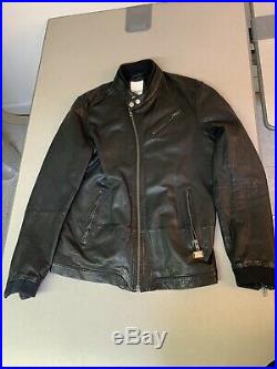 Veste blouson cuir Diesel L-STONE, leather jackets Diesel L-STONE, taille L