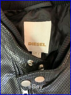 Veste blouson cuir Diesel L-STONE, leather jackets Diesel L-STONE, taille L