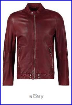 Veste blouson cuir Diesel, leather jackets diesel L-ALL ROW, NWT # 600, biker