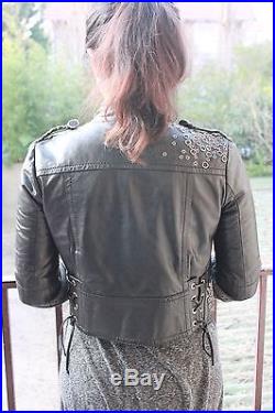 Veste blouson cuir Gucci défilé très rare / Gucci runway leather jacket