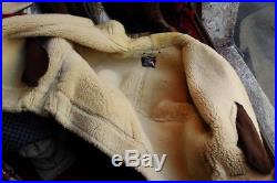 Veste blouson cuir de mouton shearling original flight army SCHOTT B3 RAF