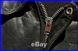 Veste blouson en cuir SCHOTT 184 SM vintage 70 taille 48 u. S. A. (XL EU)