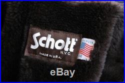 Veste blouson en cuir Schott 684 sm original aviateur taille 44 U. S. A. (L eu)