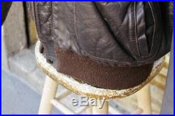 Veste blouson en cuir marronSCHOTT original aviateur made in U. S. A. 48 (XL EU)