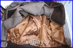 Veste blouson en cuir marron SCHOTT 684 Sm vintage taille XL/XXL (50 U. S. A.)