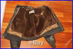 Veste blouson en cuir marron SCHOTT originale vintage 80 taille 40 (m/l)