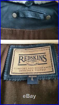 Veste blouson vintage Redskins size L cuir gras