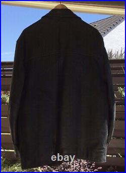 Veste blouson vintage en cuire des années 1995 de la marque redskins