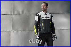 Veste de moto SHIMA BANDIT FLUO Blouson moto avec protections cuir homme