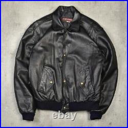 Veste en Cuir Chevignon Blouson D'Aviateur Rembourré Noir Grand