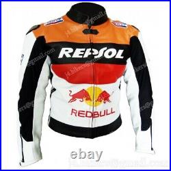 Veste en Cuir Motard Hommes Veste de Motard en Cuir Veste en Cuir de Moto 48,54