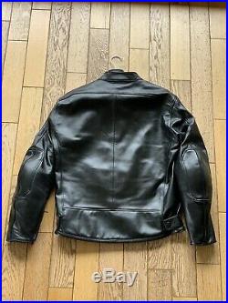 Veste en Cuir Moto Dainese Bardo Noir Cuir Black Jacket 50