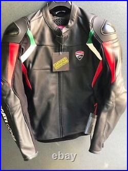 Veste en Cuir ducati Courses 18 C3 Noir Blouson 981040754