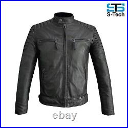 Veste en Cuir pour Homme ST 1525 Vintage Cuir Très Souple Noir