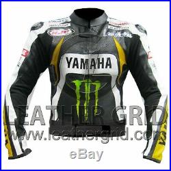 Veste en cuir Yamaha Monster Motorbike Racing