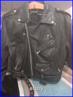 Veste moto cuero verdadero ternera