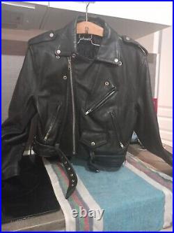 Veste moto cuero verdadero ternera