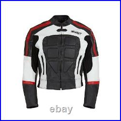 Veste pour Moto en Cuir avec Protections