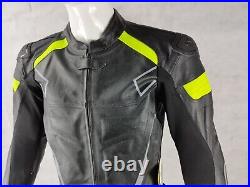 Veste pour Moto en Cuir avec les Protections approuvées C. E