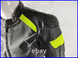 Veste pour Moto en Cuir avec les Protections approuvées C. E