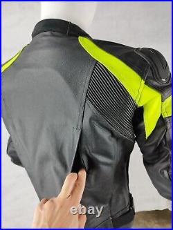 Veste pour Moto en Cuir avec les Protections approuvées C. E