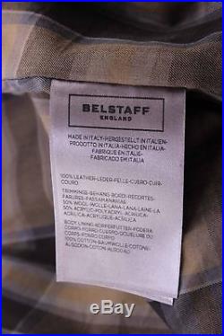 Vestes Hommes BELSTAFF 71020163 Braydon Blouson Black Cuir Noir Made Italy New