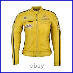 Vestes Moto en Cuir Femmes, Blouson Moto en Cuir Protections CE