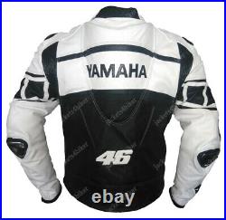 YAMAHA Courses Veste Motard en Cuir Veste en Cuir Moto Veste en Cuir de Motard